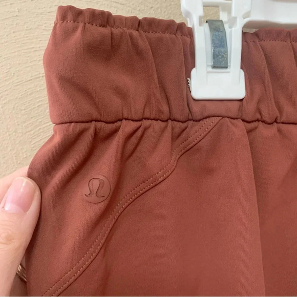 Lululemon Keep Moving Crop *High Rise, 23" Dark Terracotta Size 12 Style W6BO5S - Picture 10 of 13